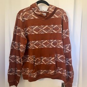 Rank 45 rust orange aztec shirt hoodie